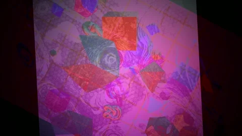 Abstract Dynamic Geometric Motion Vidéo 341624040