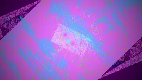 Abstract Dynamic Geometric Motion 库存影片 341626769