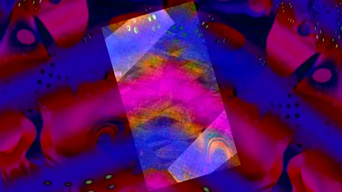 Abstract Dynamic Geometric Motion 库存影片 341967896