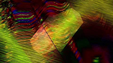 Abstract Dynamic Geometric Motion Vídeo Stock 341969496
