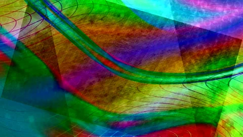 Abstract Dynamic Geometric Motion 库存影片 341995197