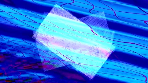 Abstract Dynamic Geometric Motion 库存影片 342071141