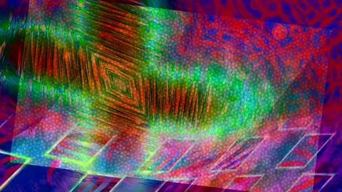 Abstract Dynamic Geometric Motion 库存影片 342148539
