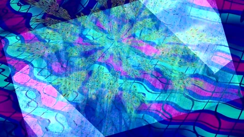 Abstract Dynamic Geometric Motion 库存影片 342188450