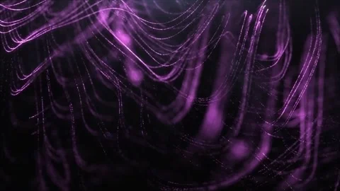 Abstract dynamic glowing lines purple pink dot Stock Footage 260950027
