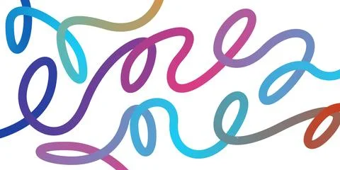 Abstract dynamic gradient lines 스톡 일러스트