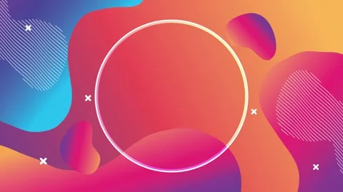 Abstract dynamic gradient motion graphics background with fluid shapes and .. Stock Footage 338316871