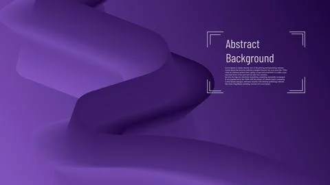 Abstract dynamic gradient purple curve fluid background Stock Illustration