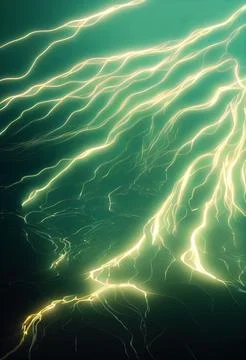 Abstract dynamic green lighting pattern Stock Illustration