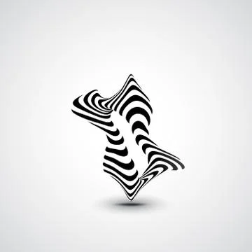 Abstract dynamic illustration Illustrazione stock