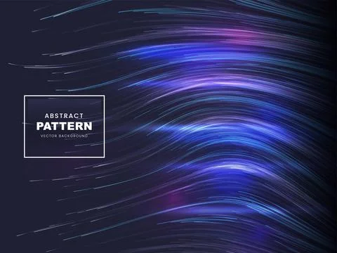 Abstract Dynamic Light Effect Lines Background. Stock Illustration