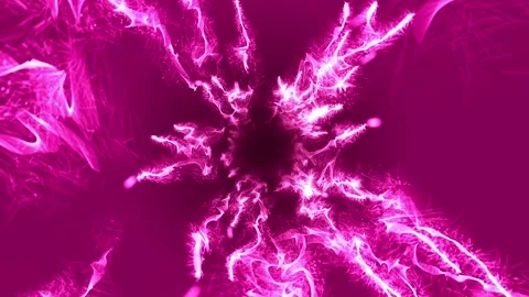 Abstract dynamic light streaks motion background footage in vibrant pink Stock Footage 327570178