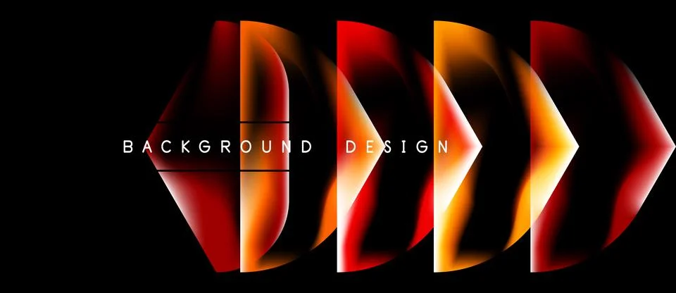 Abstract dynamic lines create vibrant gradient effect. Modern design elemen.. Stock Illustration
