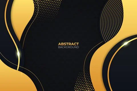 Abstract Dynamic Luxury Gold Background Stock Illustration