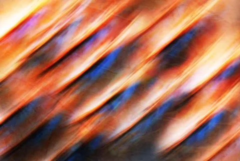 Abstract dynamic motion blur background with diagonal orange, gold, and blu.. Stock Illustration