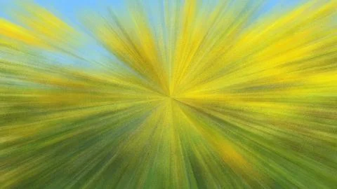 Abstract Dynamic Motion Zoom Burst Background with Vibrant Yellow and Green.. 库存插图