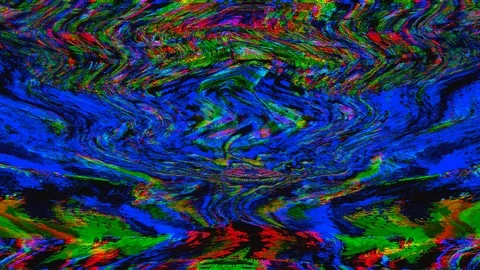 Abstract dynamic nostalgic psychedelic holographic background. Data mosh mix Stock Footage 122873627