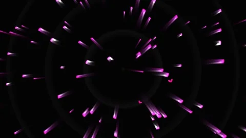 Abstract Dynamic Particle Motion with Radiant Pink and Purple Light Bursts Видео 334959920