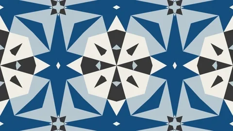 Abstract dynamic pattern with blue elements. Endless motion graphic mosaic Stock Footage 175270711