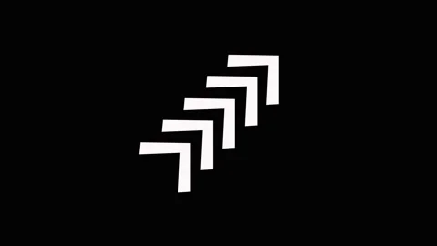 Abstract dynamic progress arrows animation Stockbeeldmateriaal 328385393