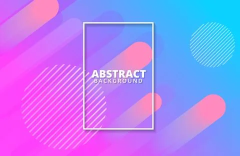 Abstract dynamic shapes background. Dynamic gradient shapes composition Stock Illustration