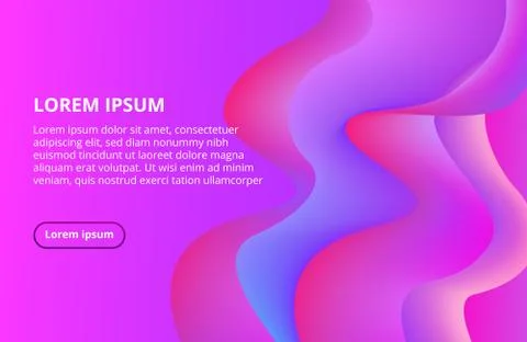 Abstract dynamic shapes background. Dynamic gradient shapes composition. Back Stock Illustration