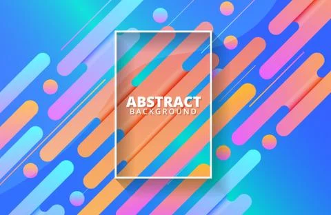 Abstract dynamic shapes background. Stock Illustration