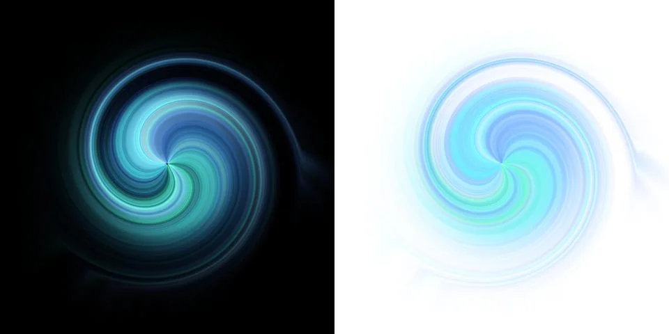 Abstract dynamic spiral vortex and twirl light effect Stock Illustration