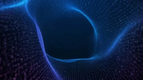 Abstract dynamic swirling fractal pattern with Christmas colors elegant digital Stock Footage 324079415