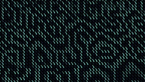 Abstract Dynamic Teal Dash Pattern on Black Background Loop 動画素材 333458590