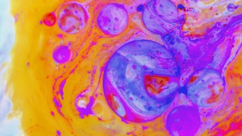 Abstract dynamic texture, colorful background. Mixing liquid paints. Modern Art. Stock Footage 113673041