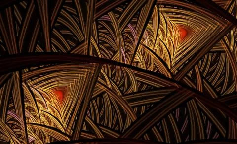 Abstract dynamic textured background with lighting effect. Fractal spiral. Stock Illustration