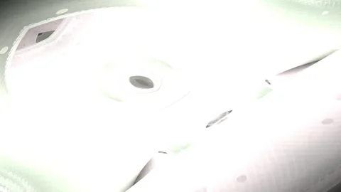 Abstract Dynamic Visuals Creating Radiant Light Patterns in Minimalist Scene Stock Footage 327602732