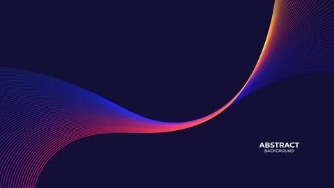 Abstract dynamic wave colorful background Illustrazione stock