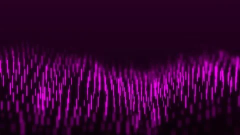 Abstract dynamic wave flow of purple vertical lines on purple background. D.. Stock Illustration