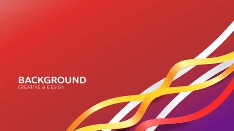 Abstract dynamic wave line background Stock Illustration