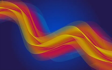 Abstract dynamic wave liquid fluid mesh pattern color background Stock Illustration