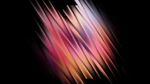 Abstract dynamic wave liquid futuristic neon luminous glass refraction Stock Footage 328002879