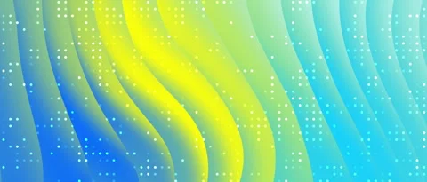 Abstract Dynamic Waves Flowing Gradient Yellow Blue Flowing Motion Background Видео 343774003