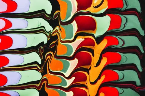 Abstract dynamic wavy background. Movement of colors freely. Colorful fluid. Stock Photos
