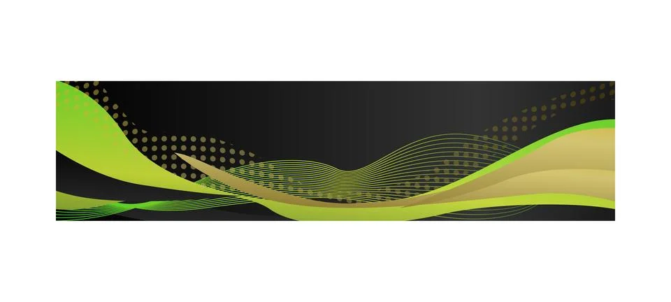 Abstract dynamic wavy header or banner design isolated Stock Illustration