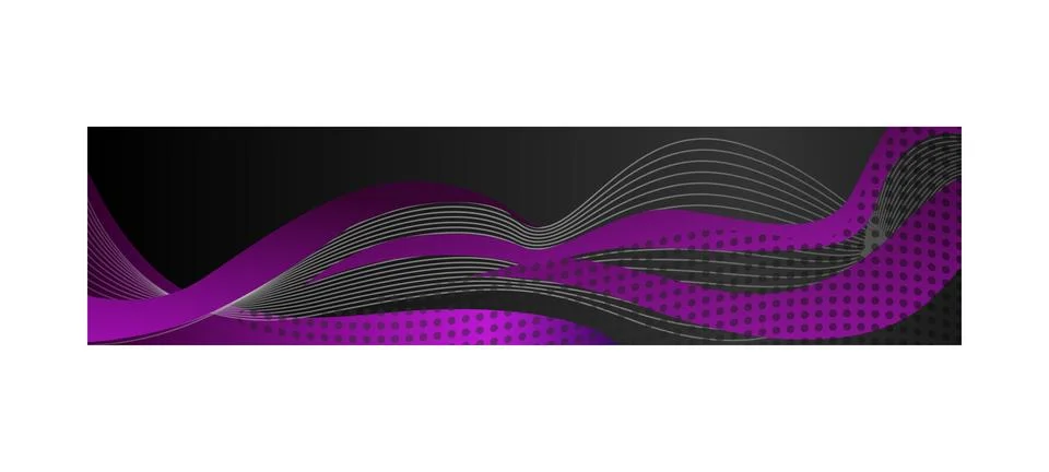 Abstract dynamic wavy header or banner design vector Stock Illustration