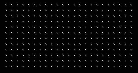 Abstract dynamic with white dots, crosses, lines, circle, shape  (alpha channel) Video stock 132639201