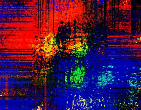 An abstract, dynamical image of all the colors of the rainbow, with a spectac Stock Illustration