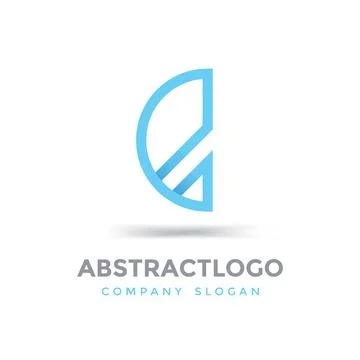Abstract E letter logo icon symbol Illustrazione stock