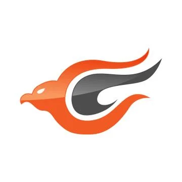 Abstract eagle for airline company Stock Illustration