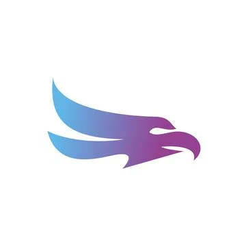 Abstract eagle head logo design Stock Illustration