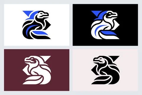 Abstract Eagle Letter Z Logo Design Stock Illustration