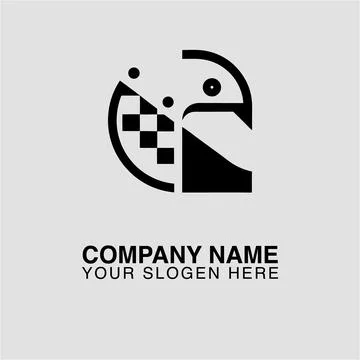 Abstract eagle logo design vector template for company branding and business Stock Illustration