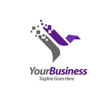 Abstract eagle,falcon, bird technology Stock Illustration